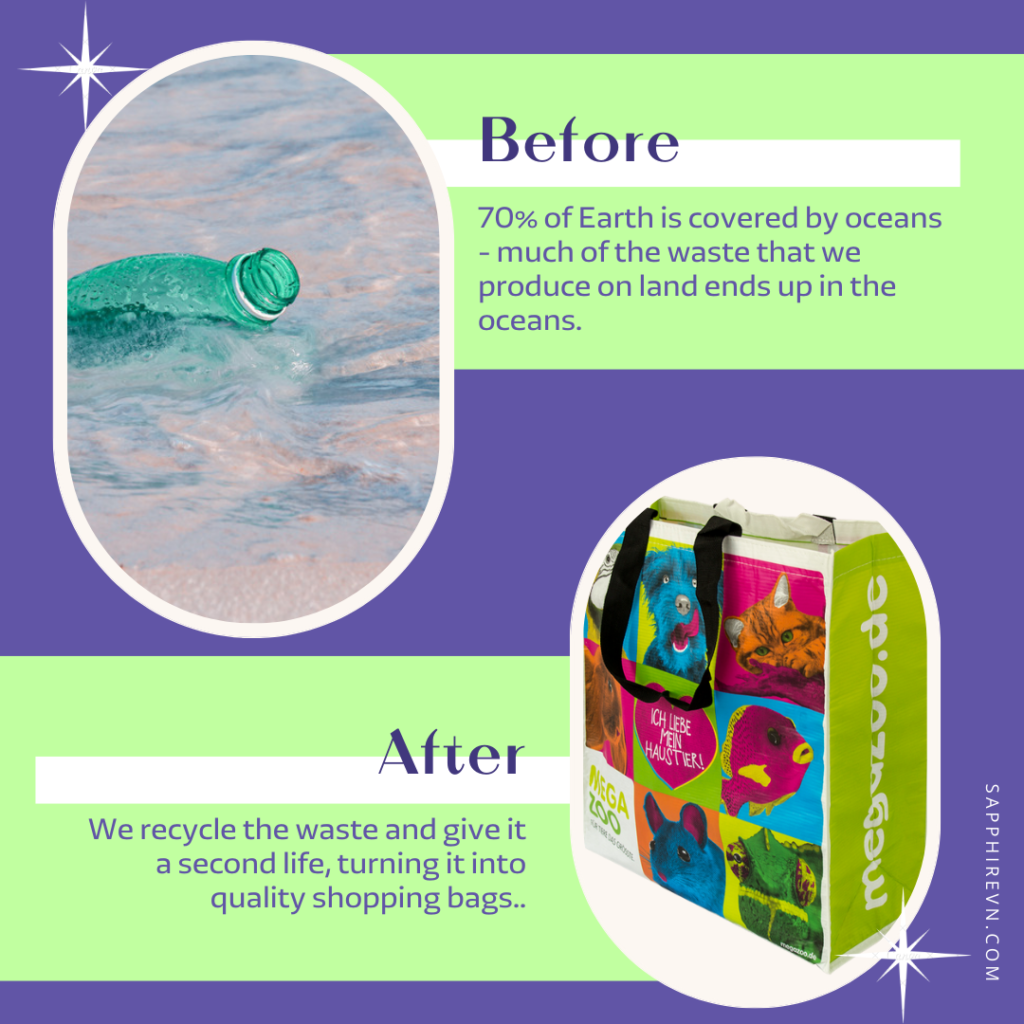 recycled shopping bags
